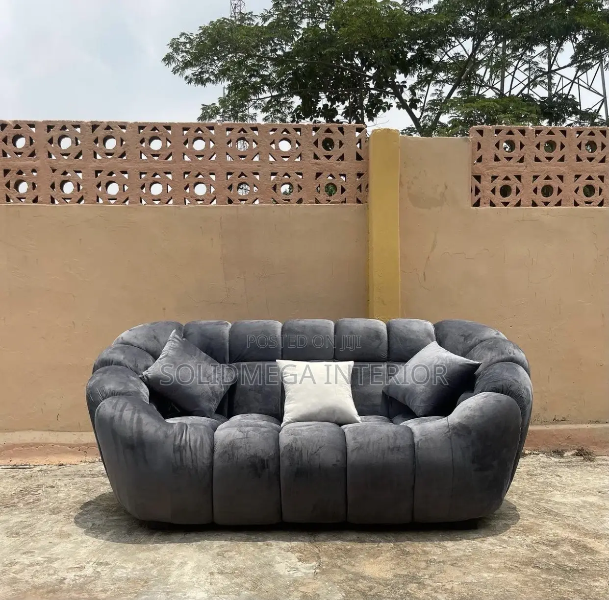 Solid Interior Single 2 Seater Sofa