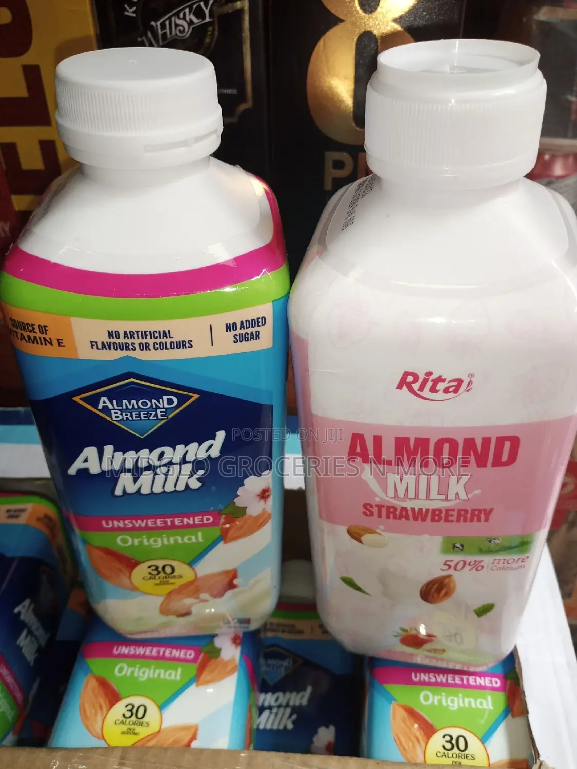 Plastic Bottled Almond Breeze Milk 1lt by 12