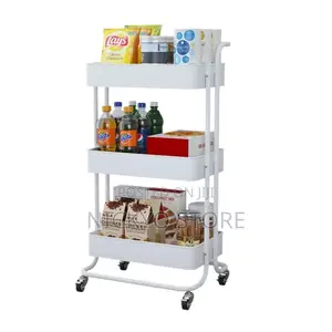 Three Tier Moving Vegetables and Fruit Storage Rack