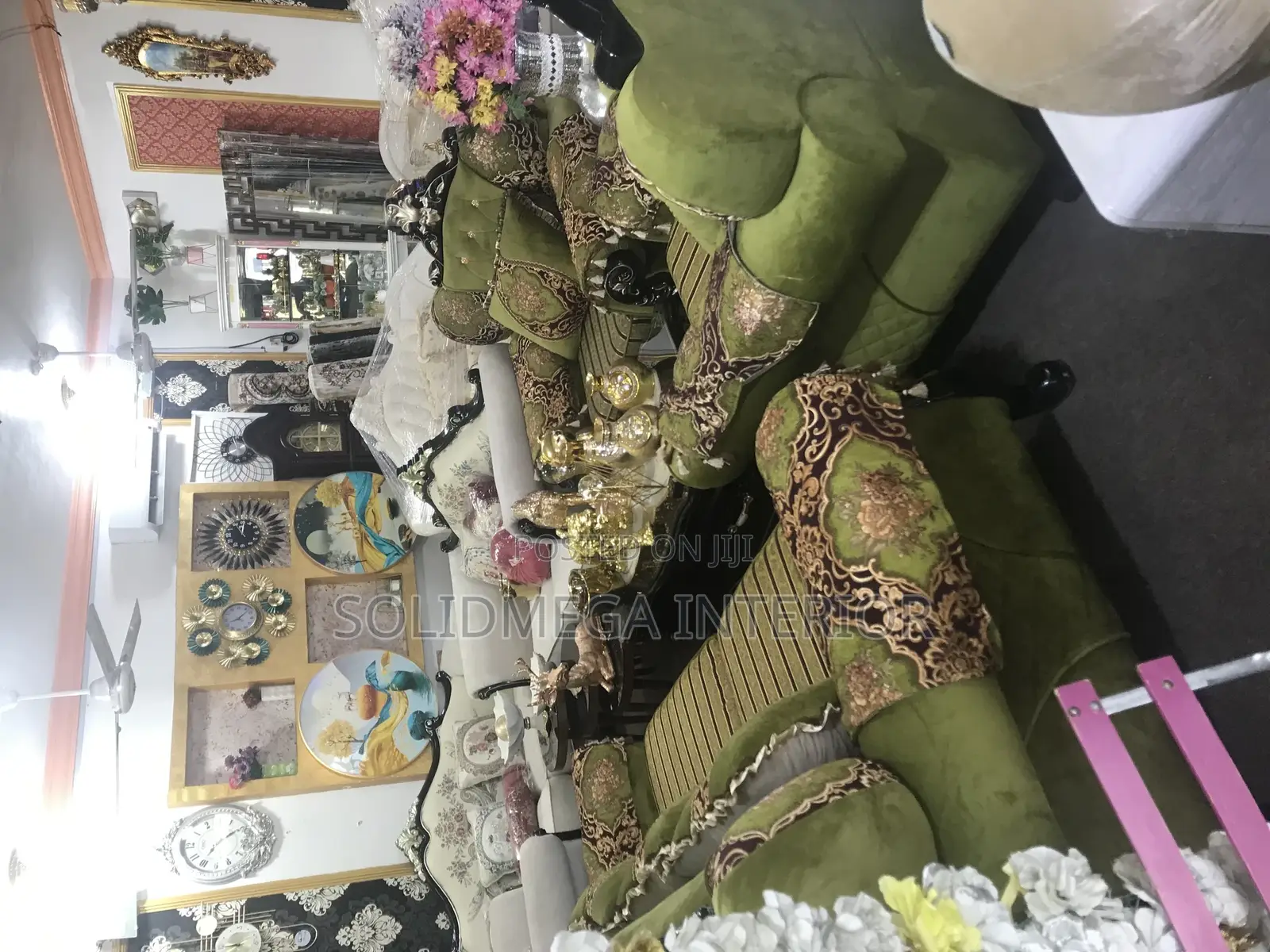 Solid Interior Set of Turkish Sofa