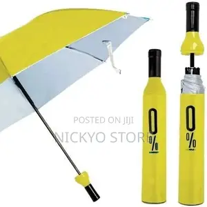 Bottle Umbrella Windproof Double Layer With Bottle Cover