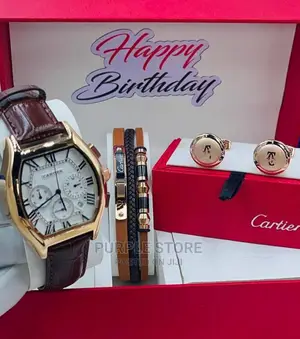 Photo - Chronograph Watch, Bracelet and Cufflinks Set