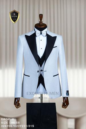 Glossy Material Italian Style Turkish Tuxedo Men's Suit