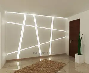 Glass Mirror Wall Decor With Lightnings