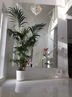Diamond Beveled Mirror Wall Decor
