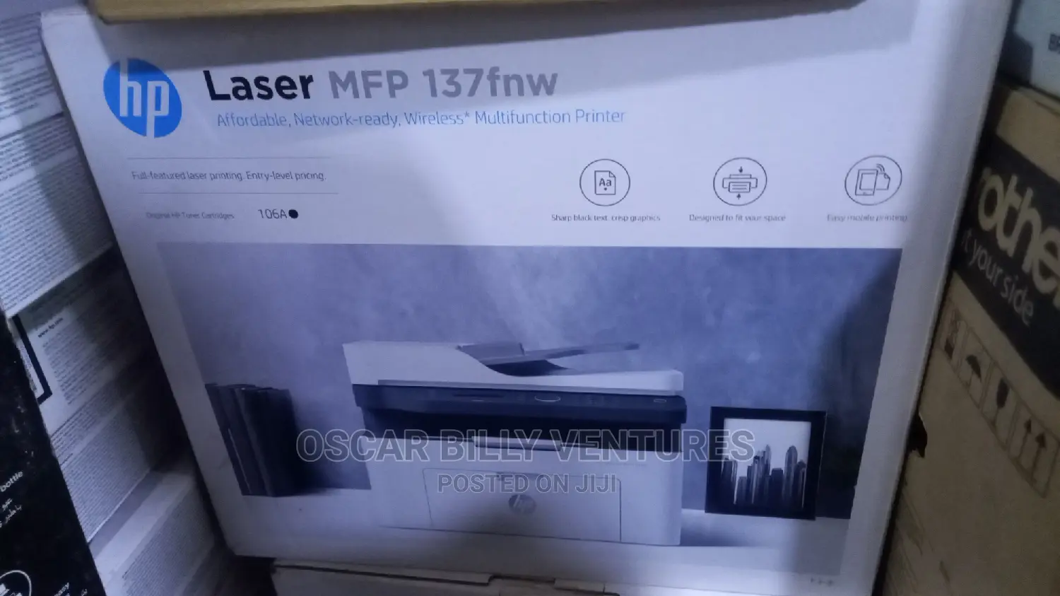 Hp Laser MFP 137fnw Multifunction Printer