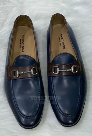 Original Italian MARIO FAGNI Leather Loafers in Store