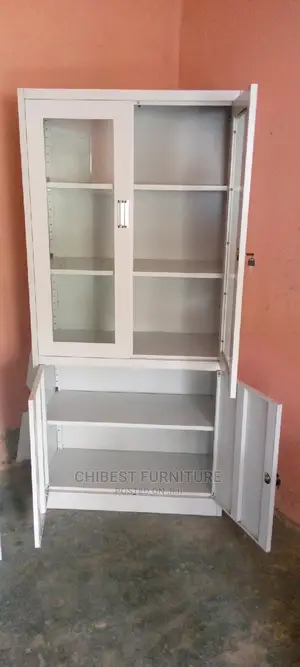 Standard Metal File Cabinet With Glass