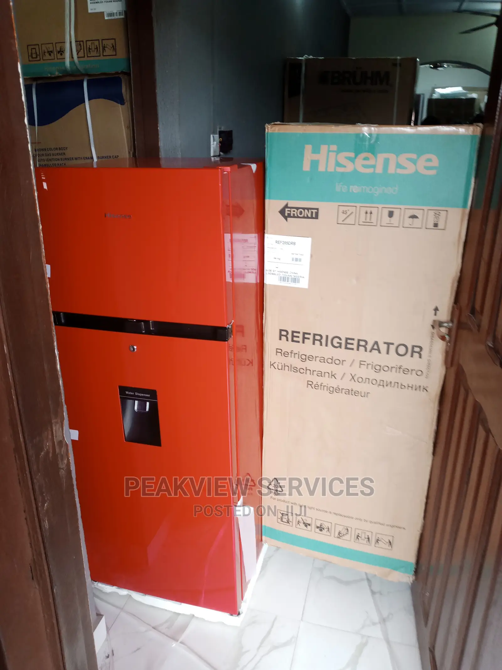 Super Cool Hisense Double Door With Water Dispnser