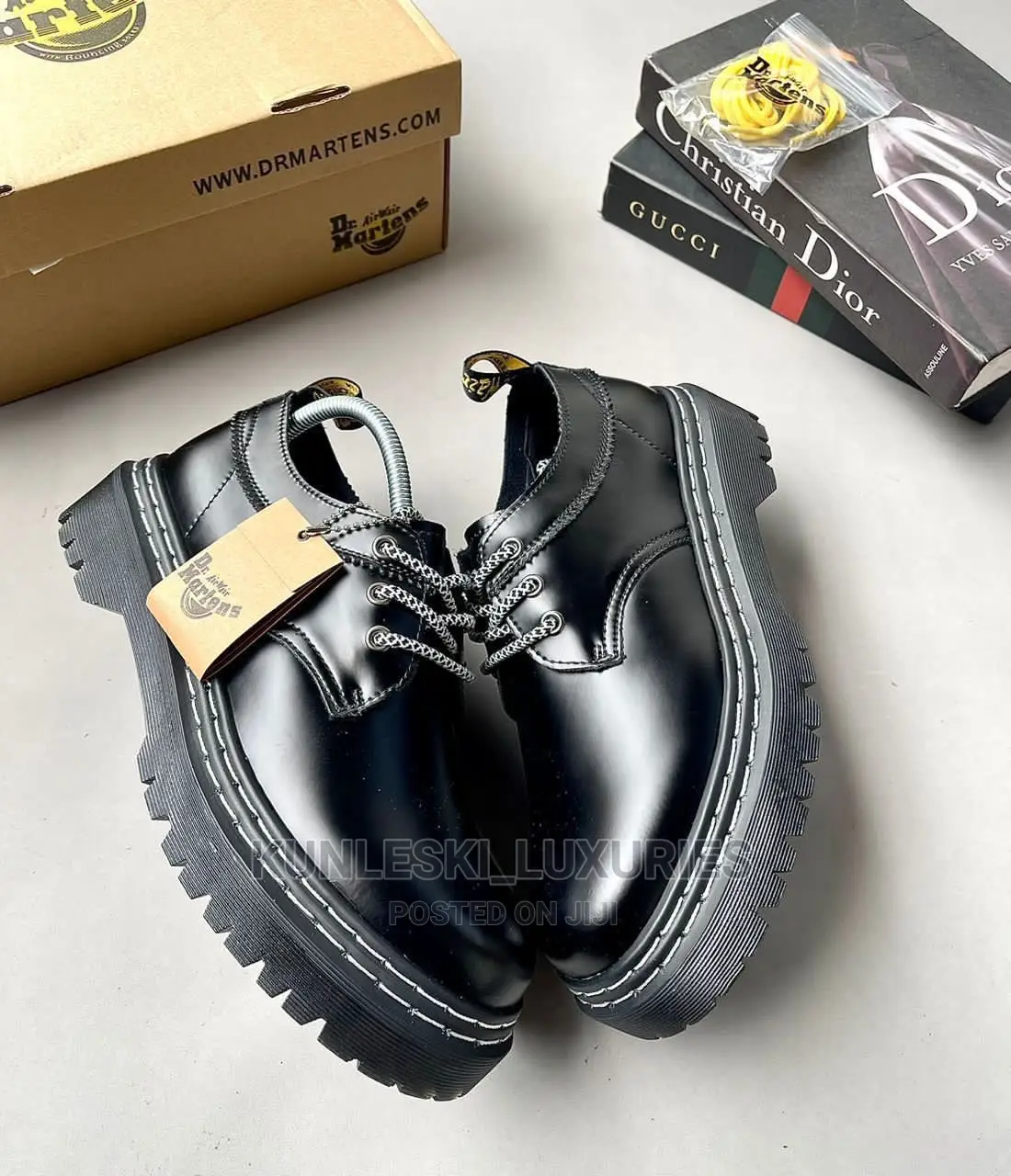 Rick Owens X Dr Martens 1416 Bex Double Stitch Derby Shoe