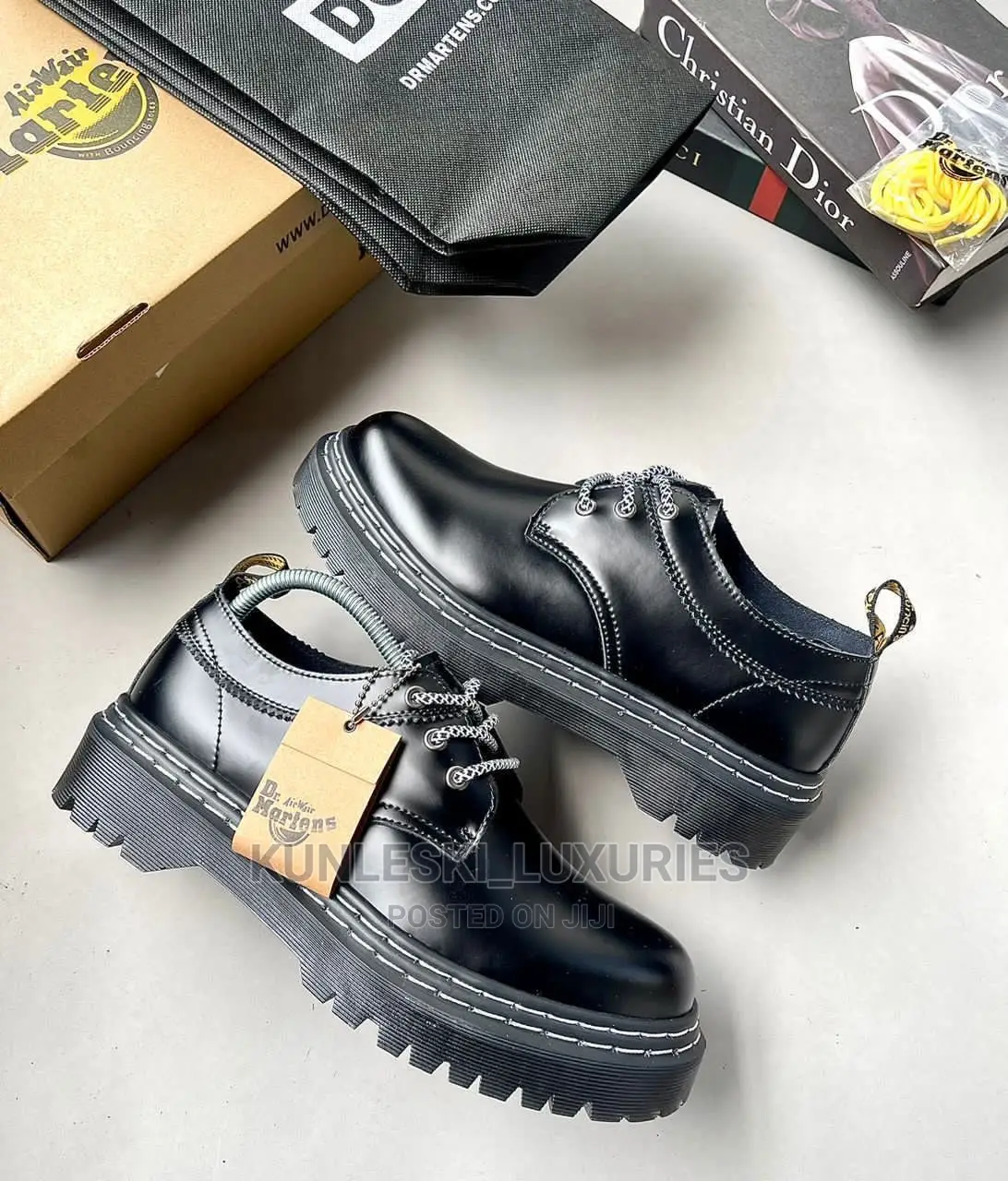 Rick Owens X Dr Martens 1416 Bex Double Stitch Derby Shoe