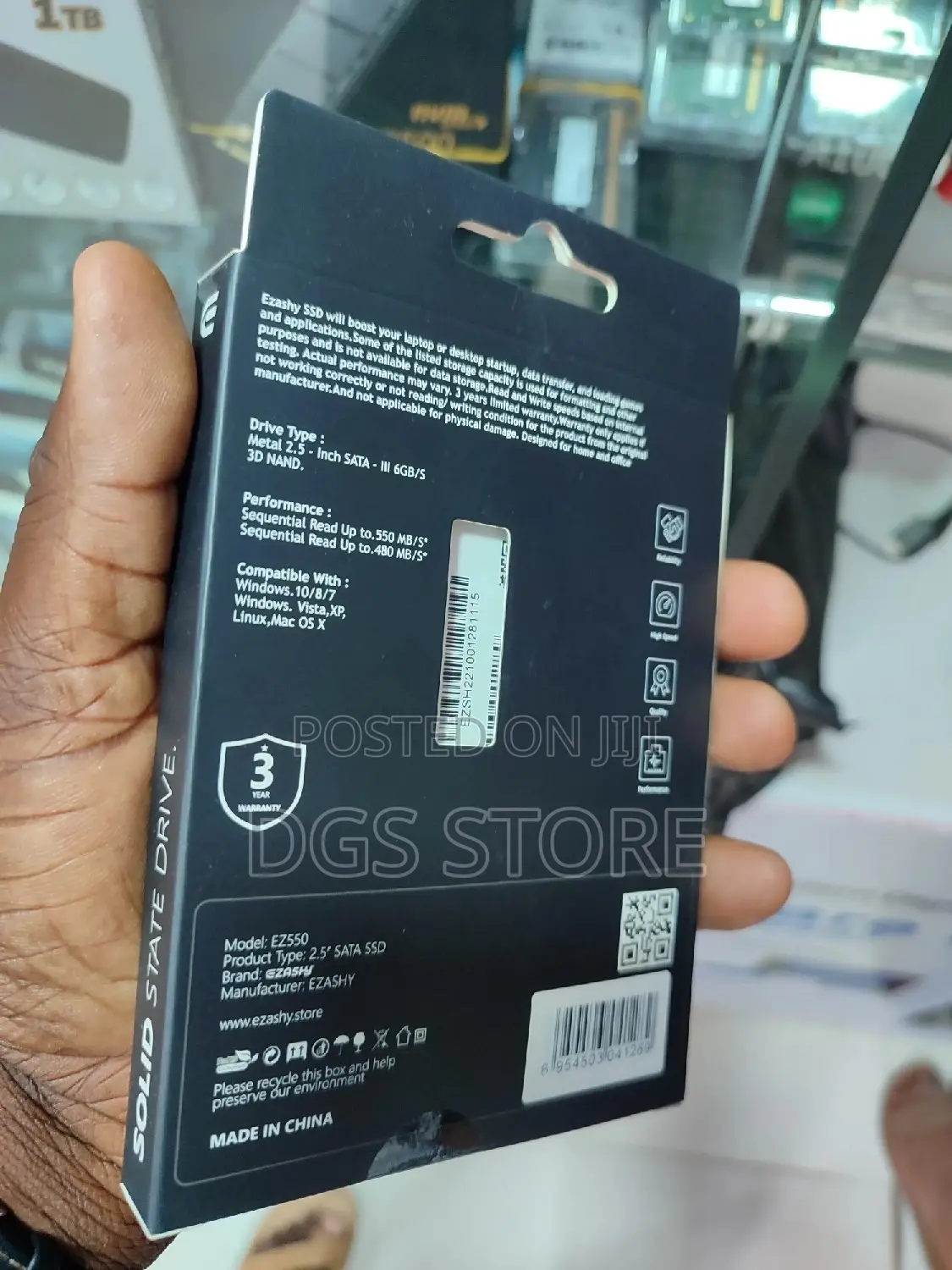 Ezashy SSD Internal SATA 128gb