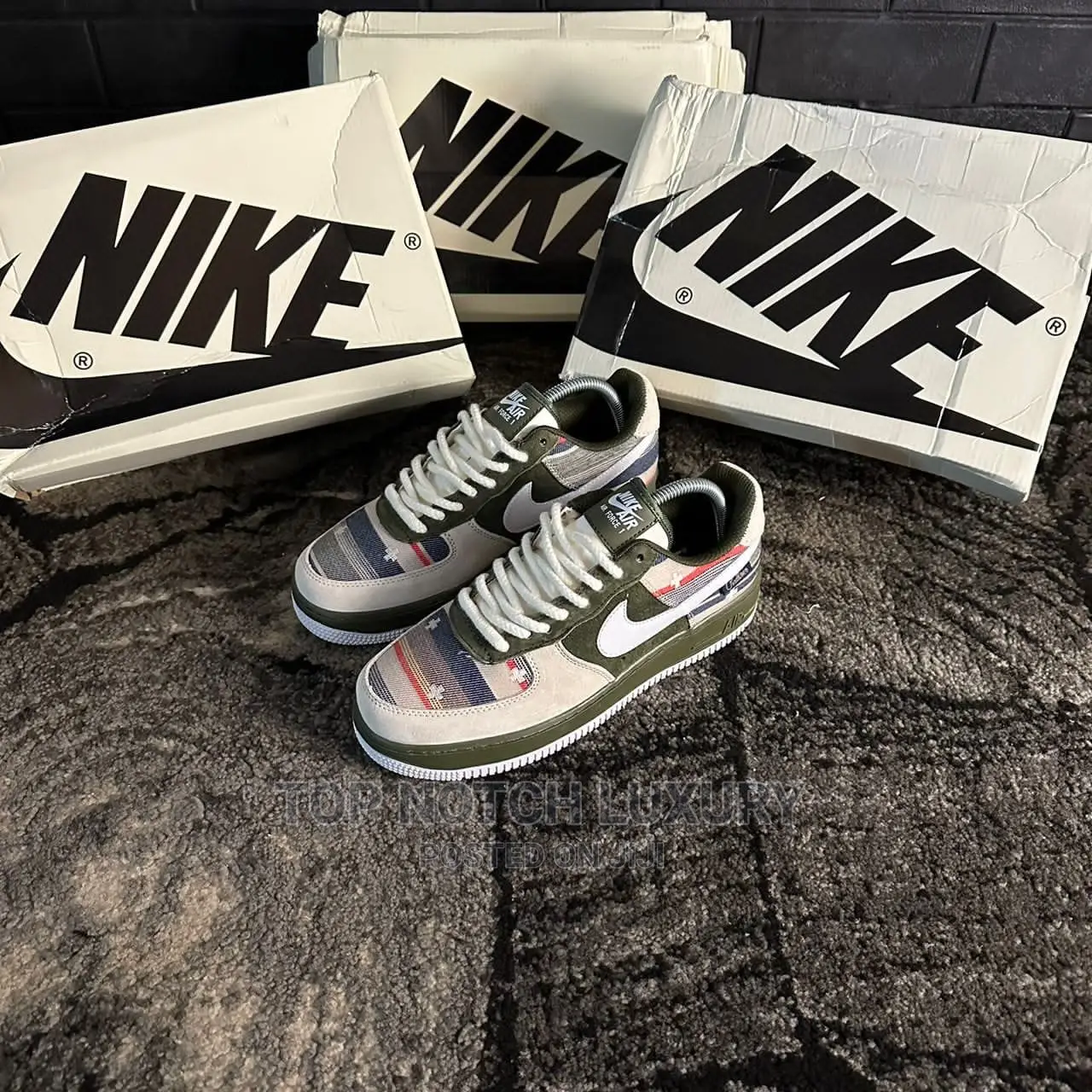 *Pendleton X Nike Air Force 1 Olive  Customs*