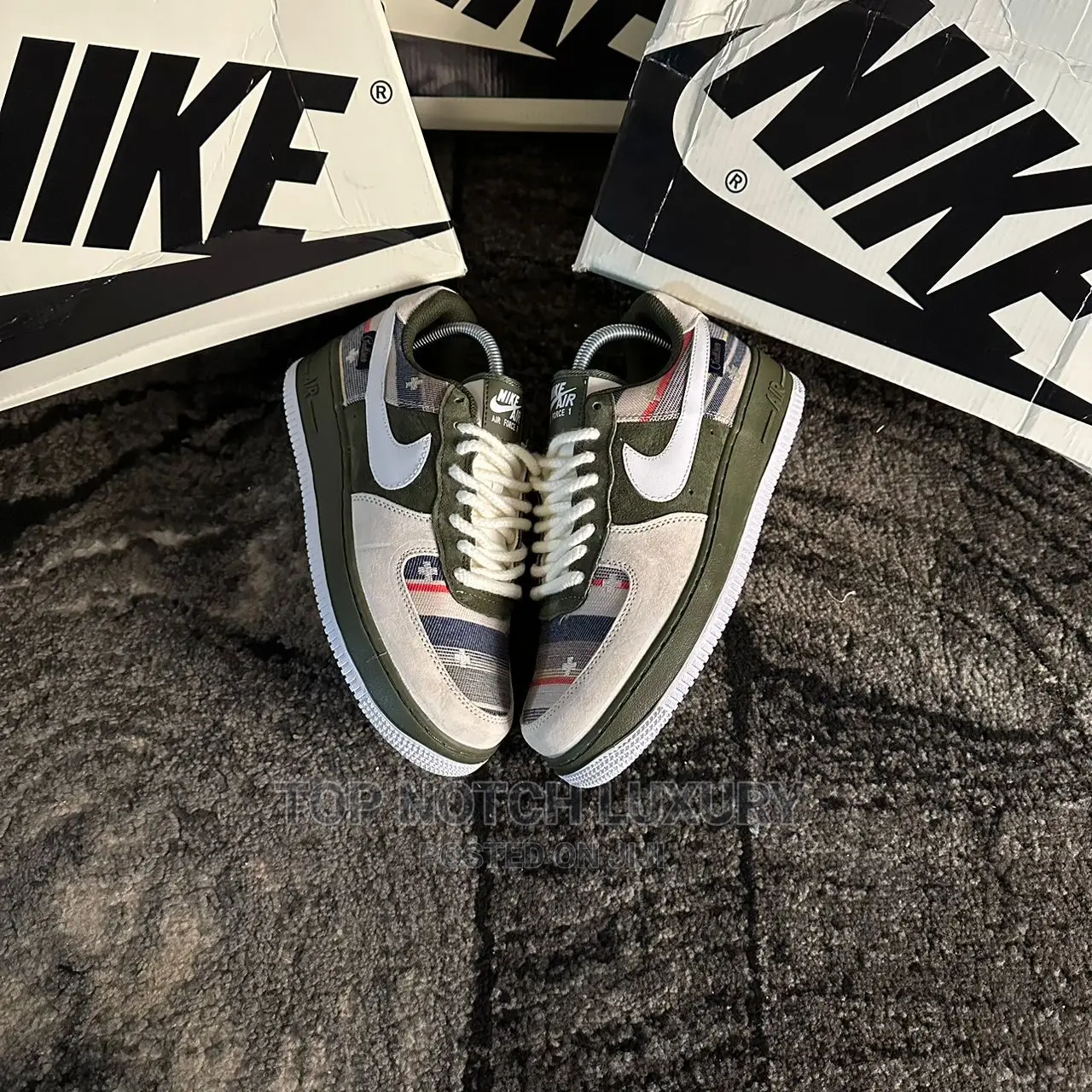 *Pendleton X Nike Air Force 1 Olive  Customs*