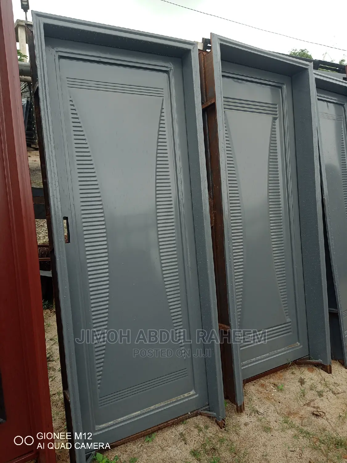 Double Panel Iron Room Door.