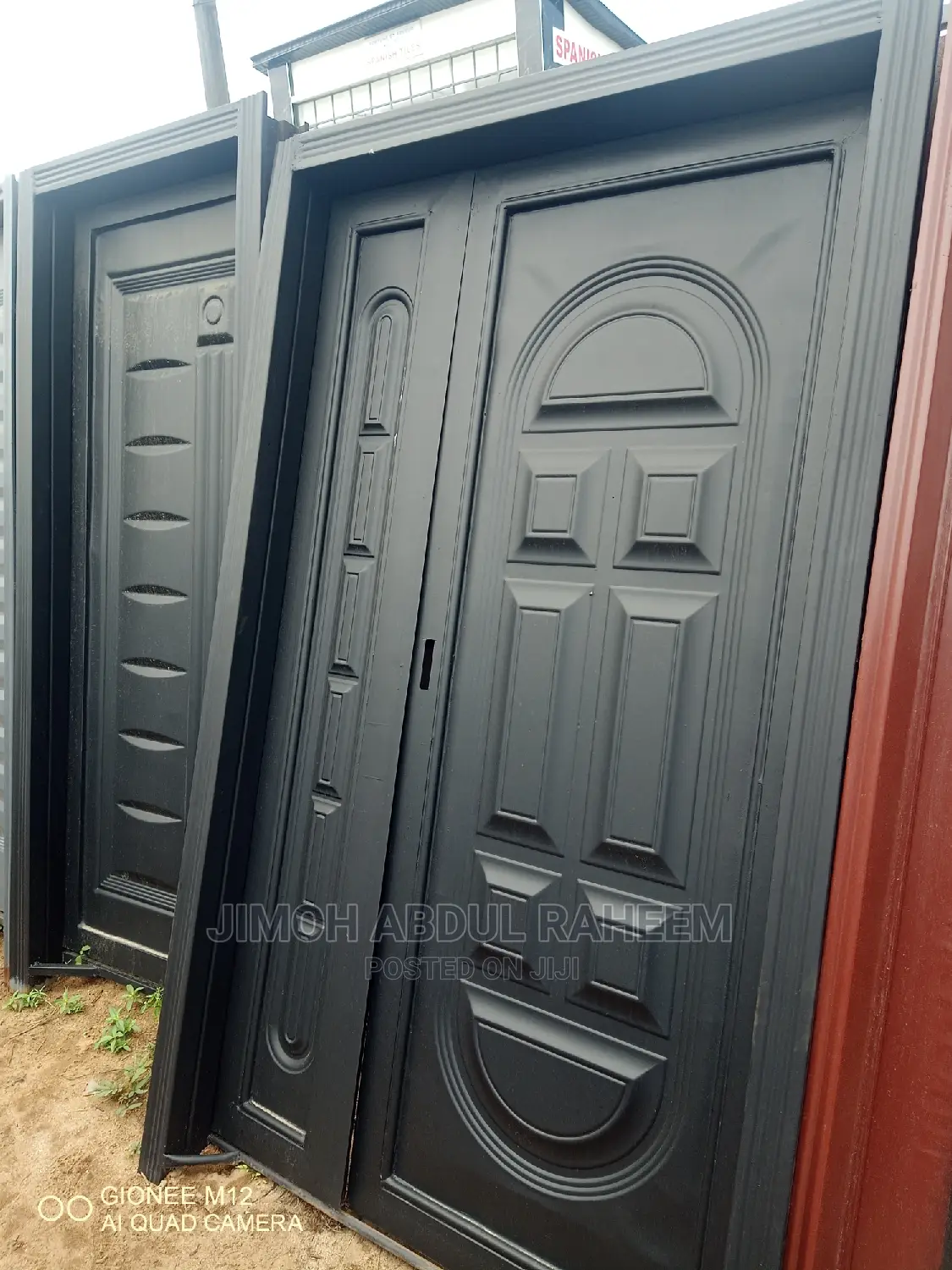 Double Panel Design Iron Door