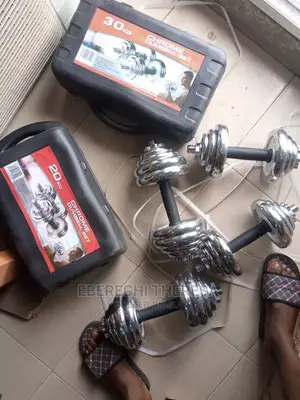 30kg Adjustable Chrome Dumbbell Set