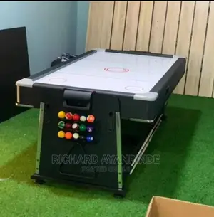 7FT 3 in 1 REVOLVER(GAME)TABLE (Air Hockey, Tennis, Snooker)