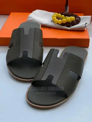 Hermes Leather Slipers