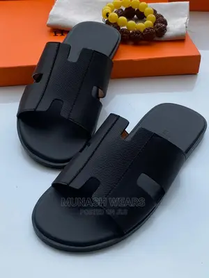 Hermes Leather Slipers