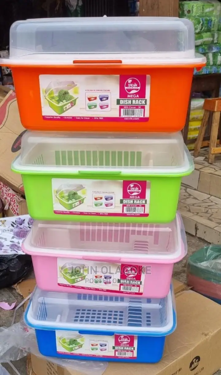 Strong Plate/Dish Rack With Cover