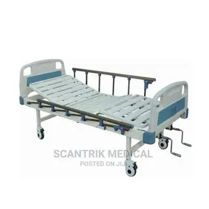 Double Crank Manual Hospital Bed With Rails