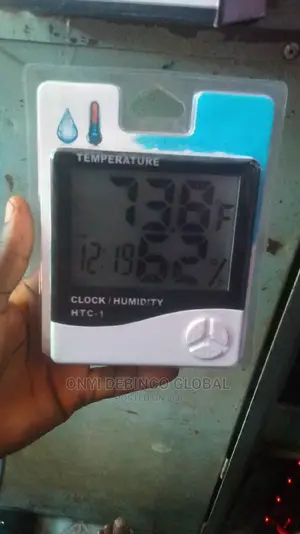Indoor/Room Digital Alarm Clock Temperature/Humidity Meter
