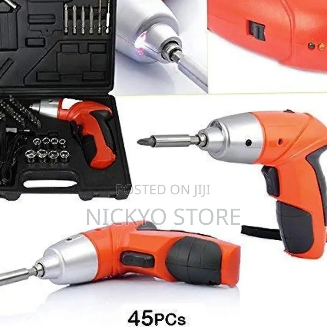 Rechargable Electric Screwdriver 45pcs Cordless Drill Sets