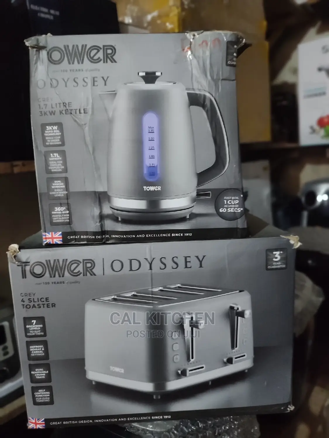 Tower Odyssey 4 Slice Toaster and Kettle