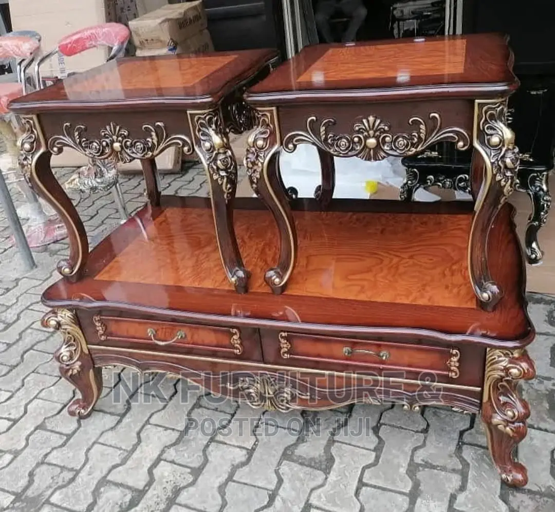 Royal Centre Table With Two Sides Stools