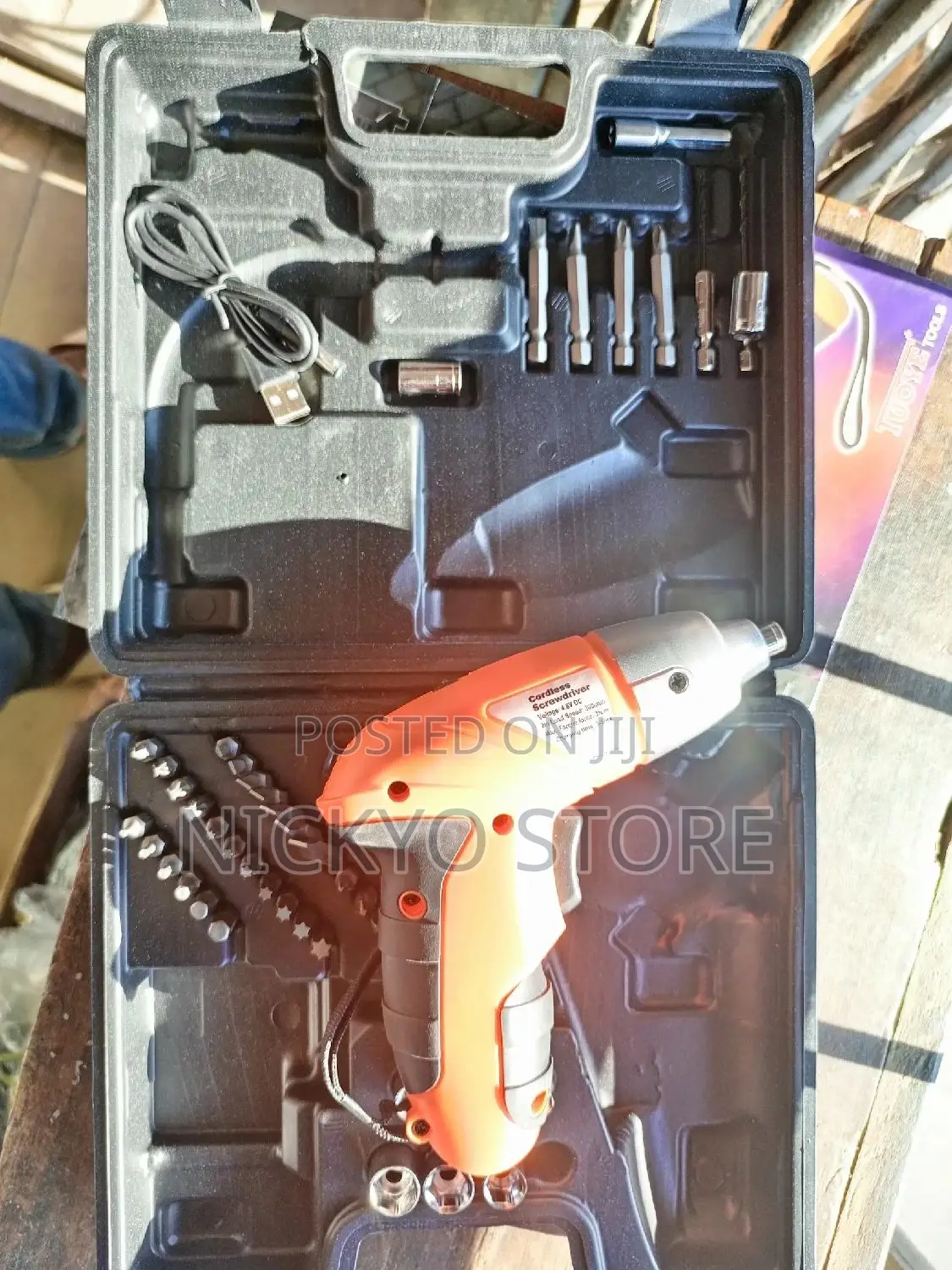 Rechargable Electric Screwdriver 45pcs Cordless Drill Sets