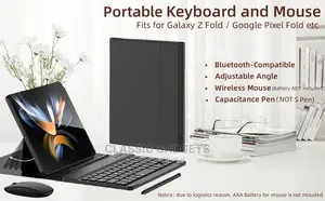 Keyboard With Pen and Mouse for Galaxy Fold 5,4,3 and 2