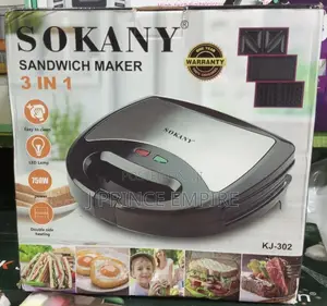 Sokany 3 in 1 Sandwich, Waffle Maker Grill