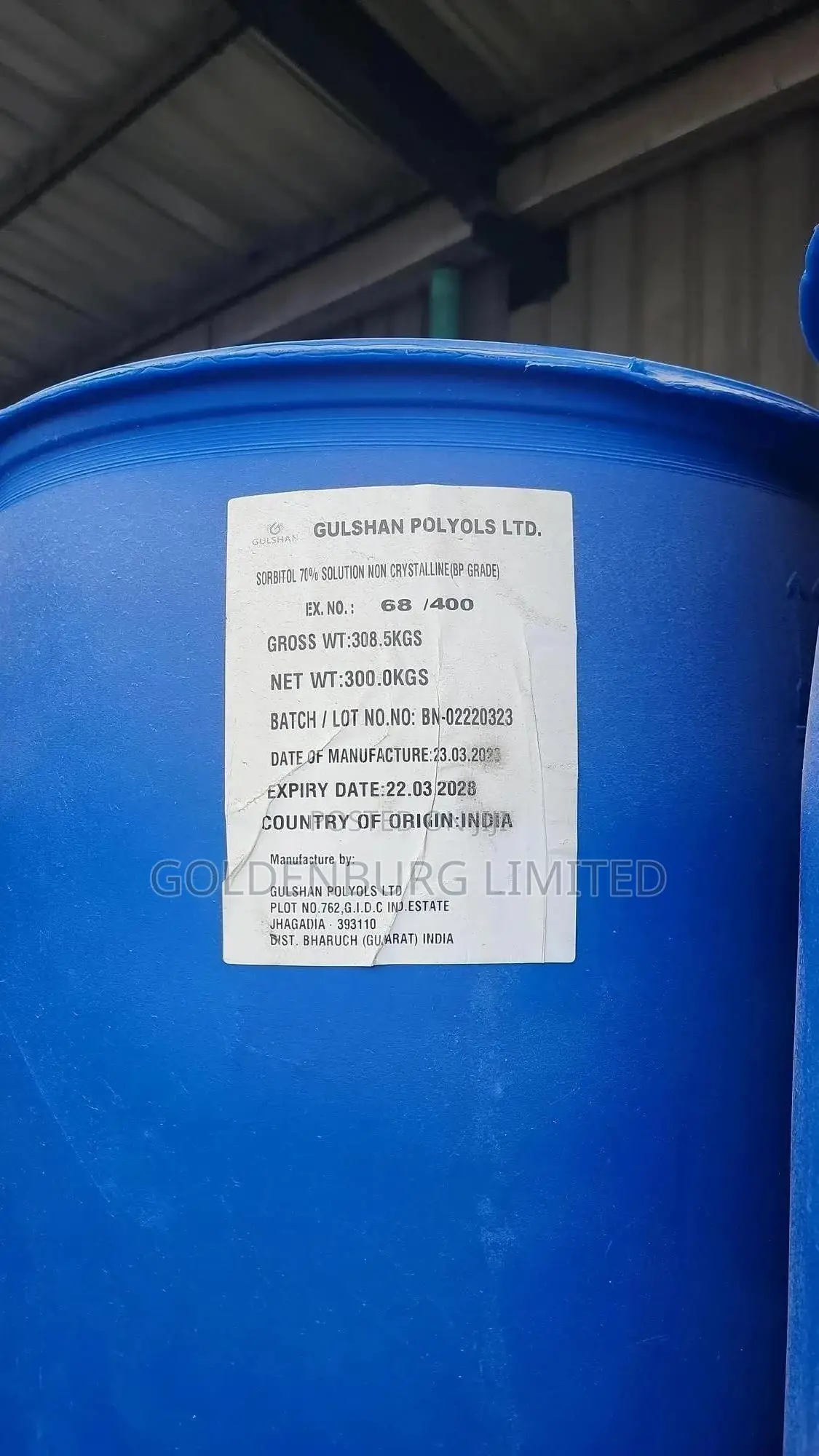 Sorbitol 70% Solution Non Crystalline (BP Grade)