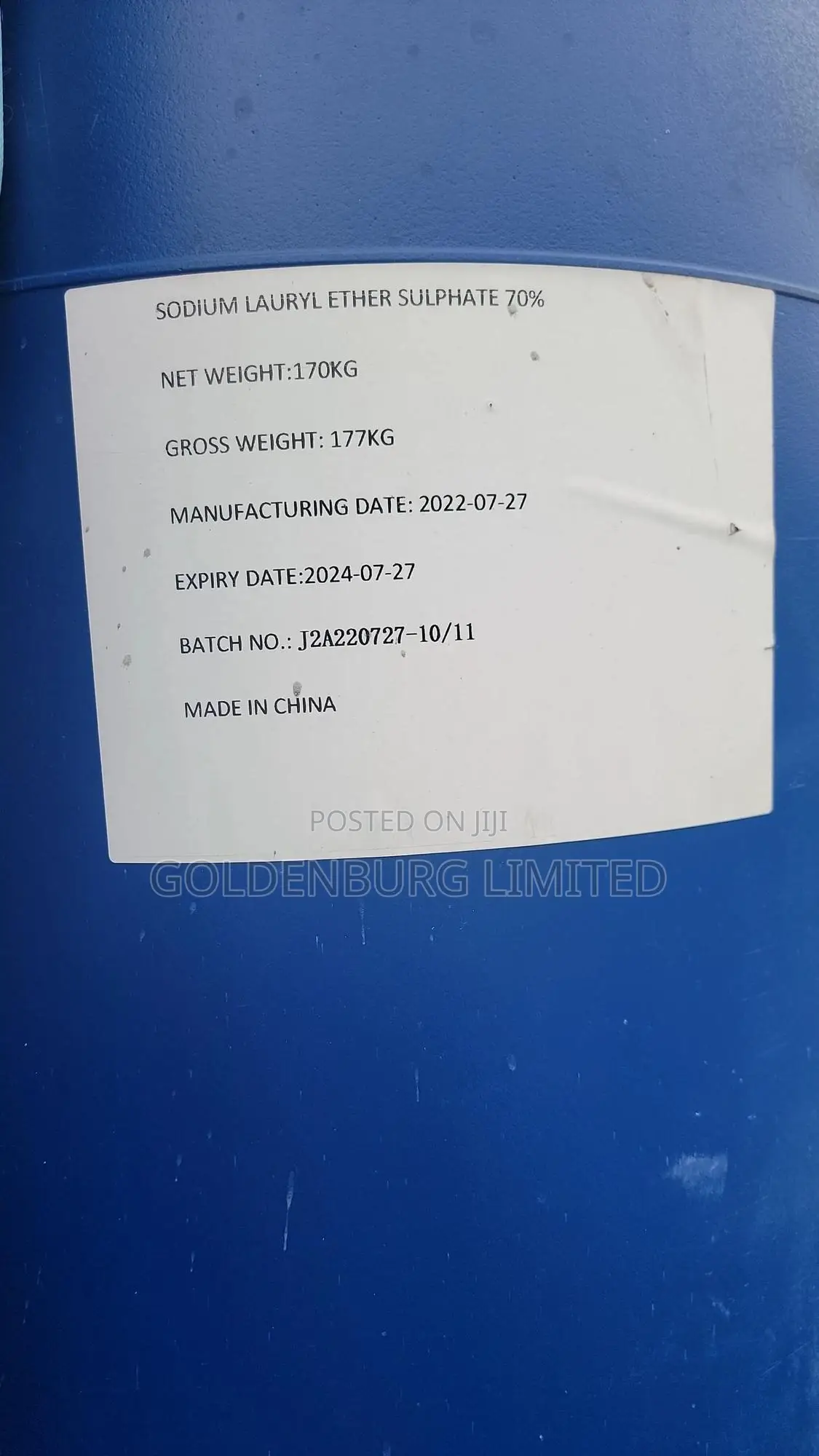 Sodium Lauryl Ether Sulphate 70%