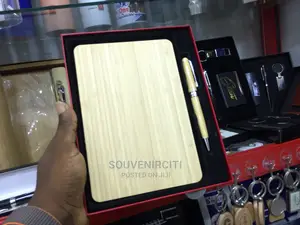 Wooden Bamboo Notepad and Pen