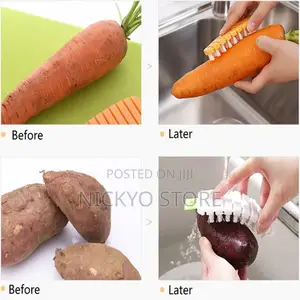 Vegetable Brush Potato Carrot Fruit Scrubber Brush Veggie