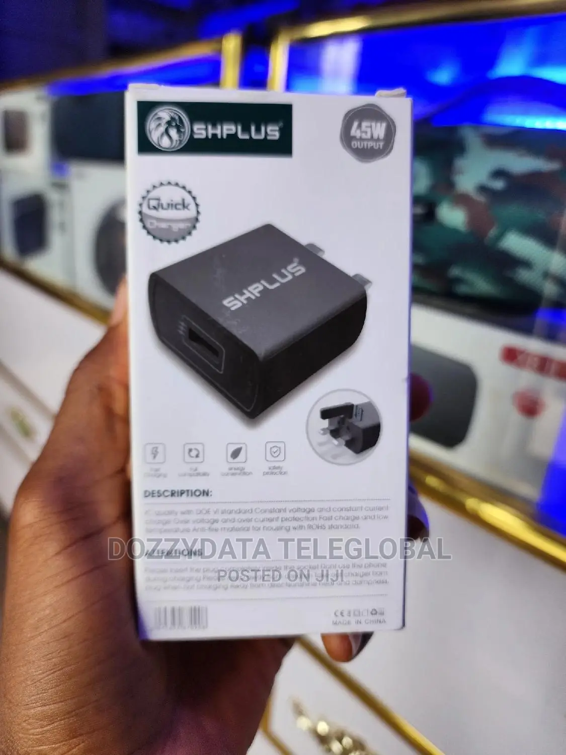 Shplus Quick Charger 45w for Type C and Android Micro USB