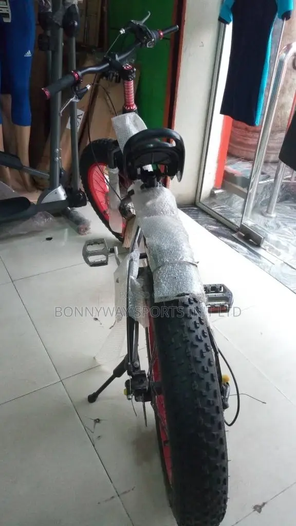 Children Big Tires Riding Bicycle