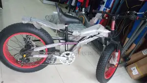 Children Big Tires Riding Bicycle