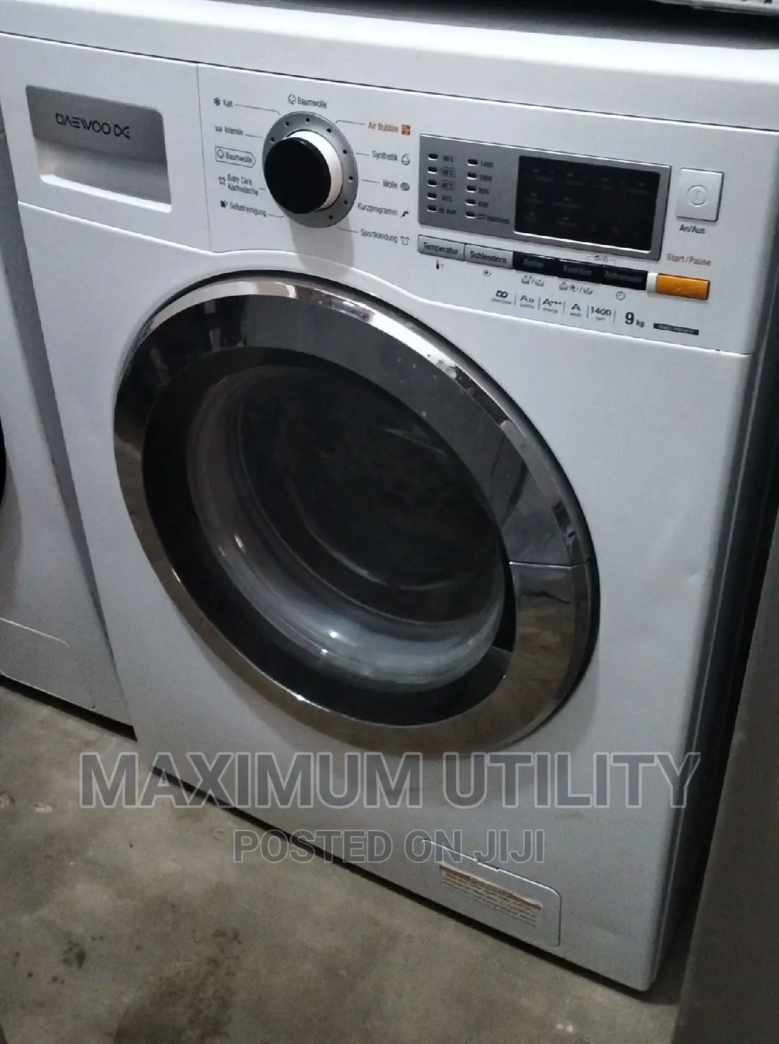 Daewoo 9kg Wash and Spin With Low Light Consumption