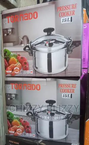 Tornado15 Liters Pressure Cooker (Pot) - Aluminium