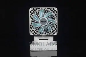 Double Powered Solar and USB Rechargeable Fan - 2400mah