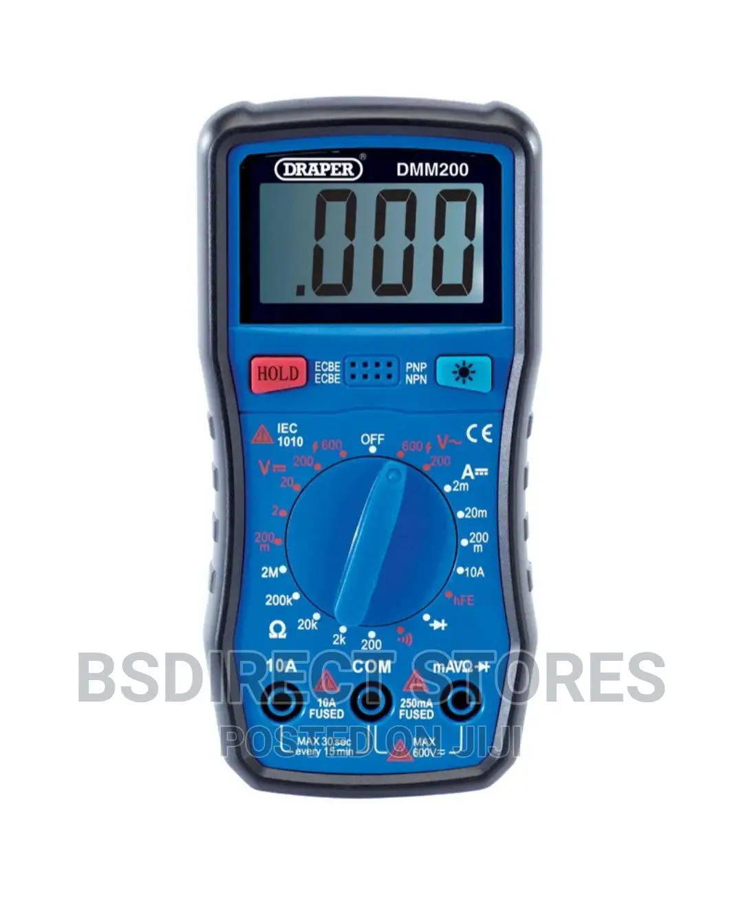 Draper 200 Series Manual Ranging Digital Multimeter, 600v