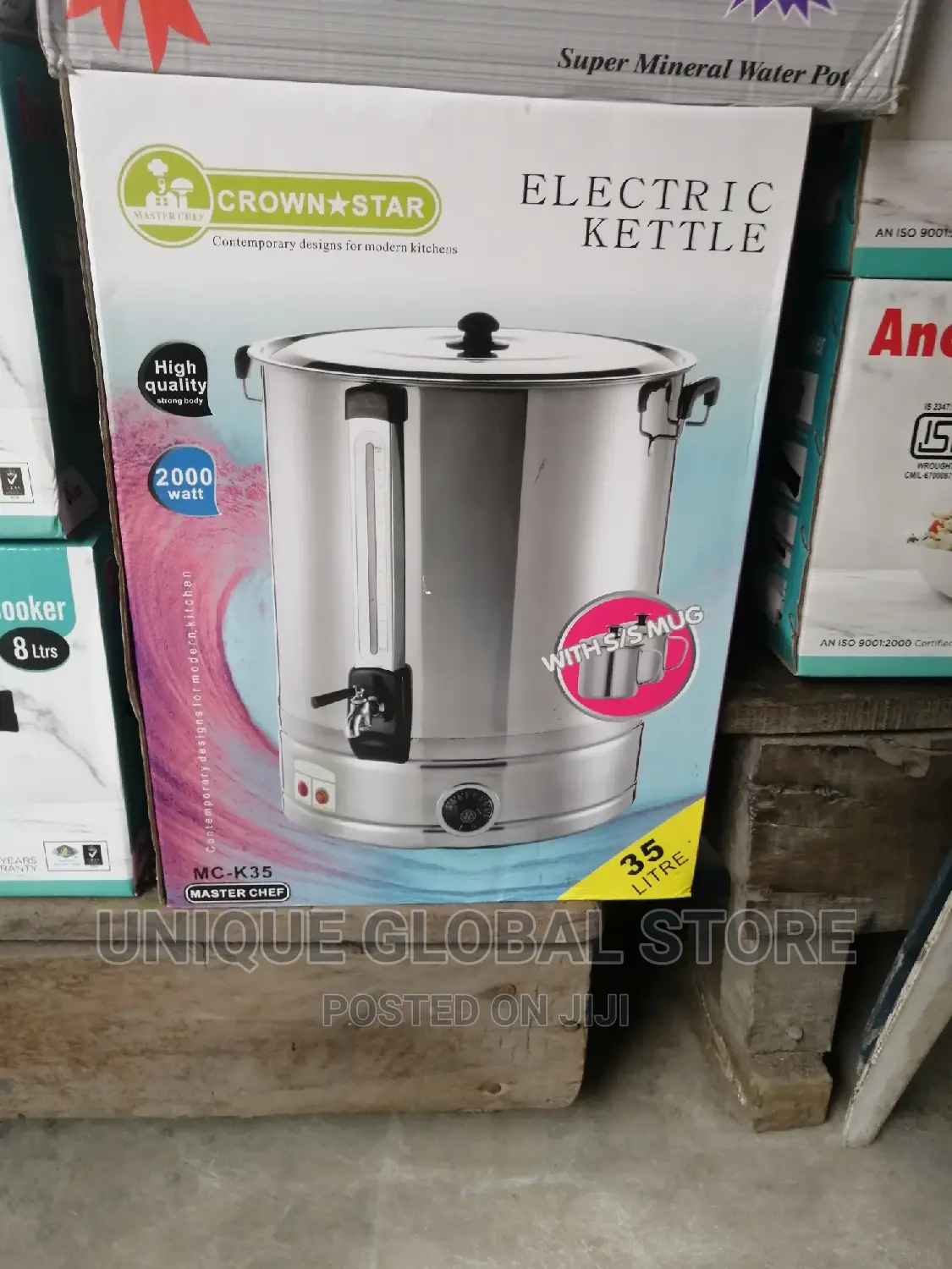 Master Chef Electric Kettle 35 Litres