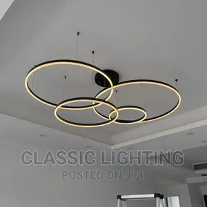 2023 Modern Led Chandelier Home Lighting Brushed Ring Light