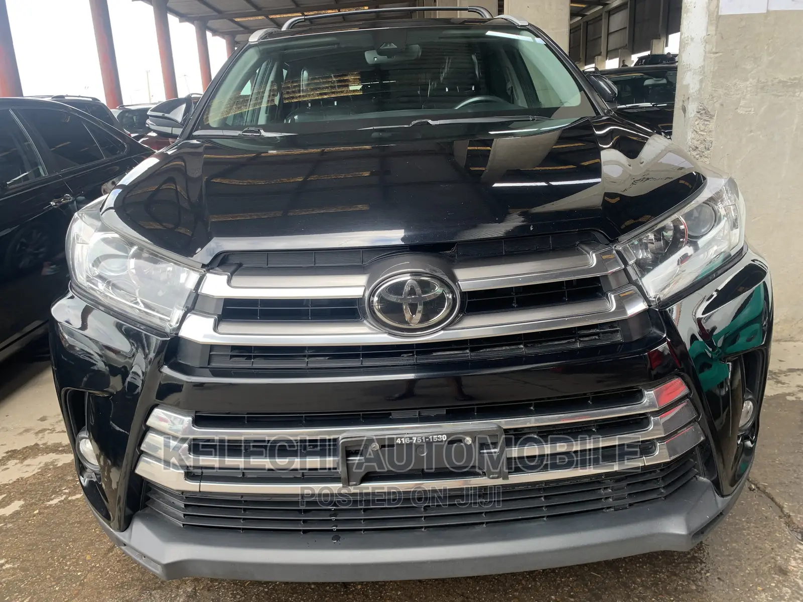 Toyota Highlander Limited Platinum 4x2 V6 (3.5L 6cyl 8A) 2017 Black
