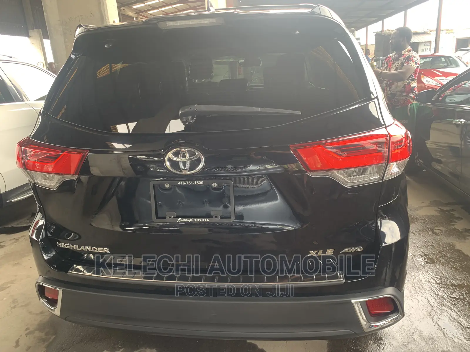 Toyota Highlander Limited Platinum 4x2 V6 (3.5L 6cyl 8A) 2017 Black