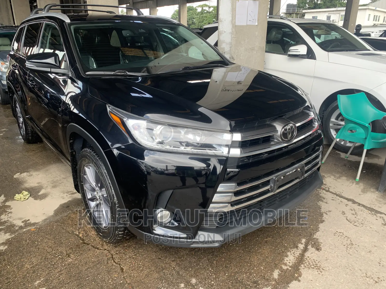 Toyota Highlander Limited Platinum 4x2 V6 (3.5L 6cyl 8A) 2017 Black
