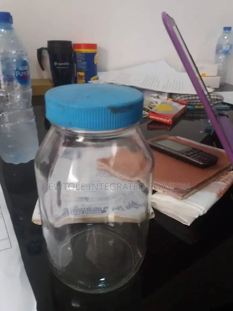 Clear Glass Lab Bottle